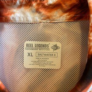REEL LEGENDS SZ XL SS VENTED MESH FISHING SHIRT